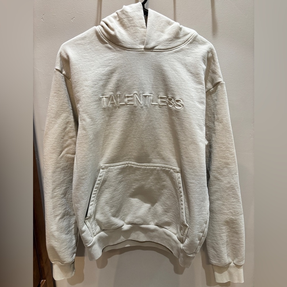 NWOT TALENTLESS Men's/Unisex Hoodie in Bone